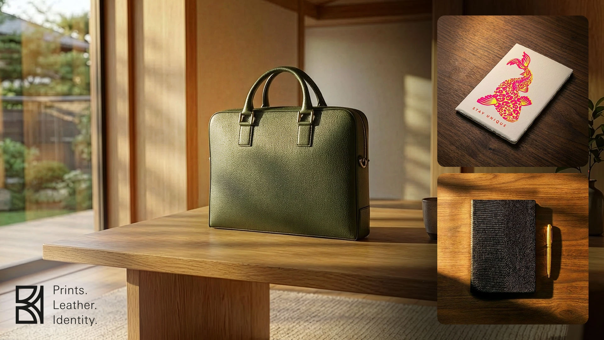 Prints. Leather. Identity. Bethge